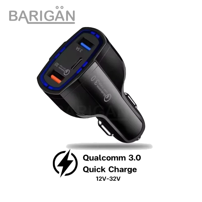 BARIGAN 2 USB + 1 Type-C